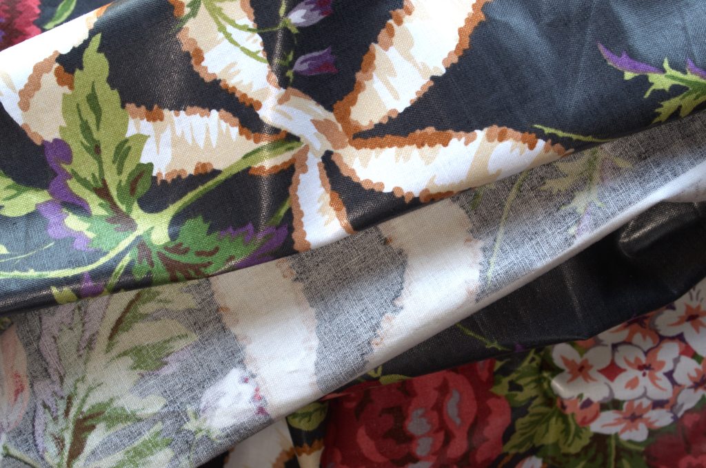 Glazed Finish on Chintz Fabric