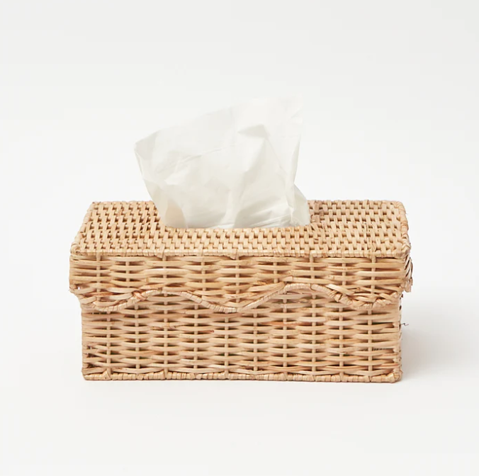 Rattan Tissue Box Holder