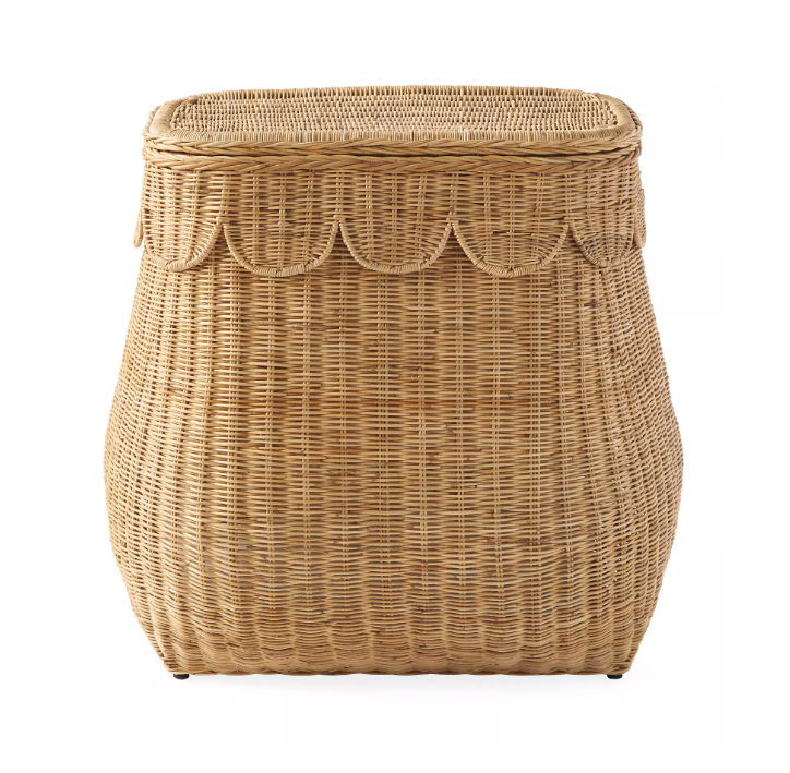 Scallop Rattan Double Hamper