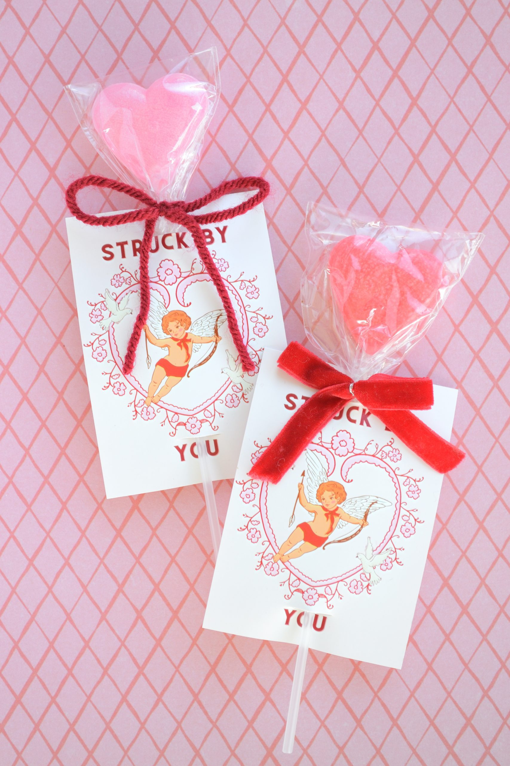Cupid Valentine's Day Printables for Lollipops